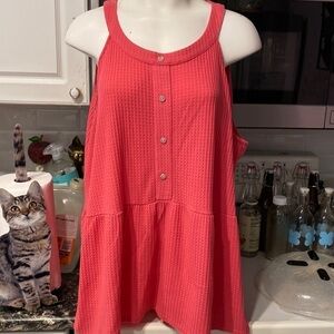 U womens Ava James stretch sleeveless plus size top 3X